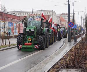 Protest rolników w Olsztynie 21 lutego. Co dzieje się w centrum?