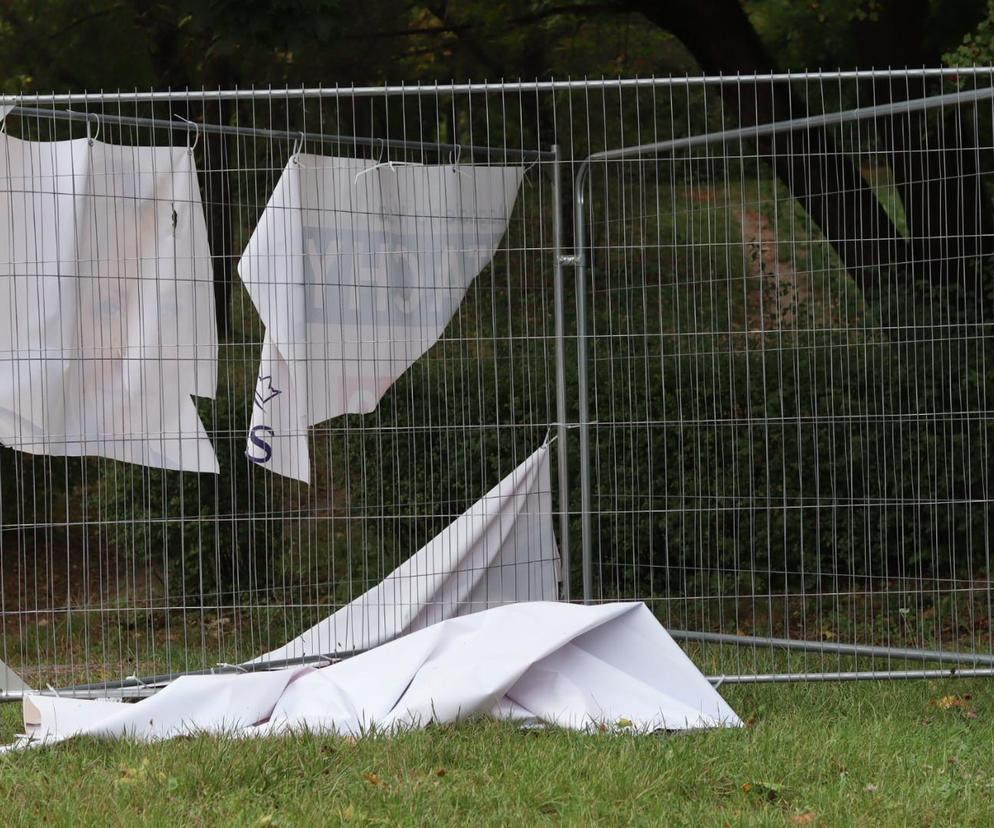 Wyborcze banery w Lublinie. Część jest już zniszczona [GALERIA]