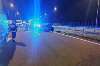 Wypadek na trasie ekspresowej S7 w Suchedniowie