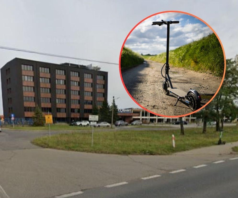 23-letni kierujący hulajnogą elektryczną trafił do szpitala