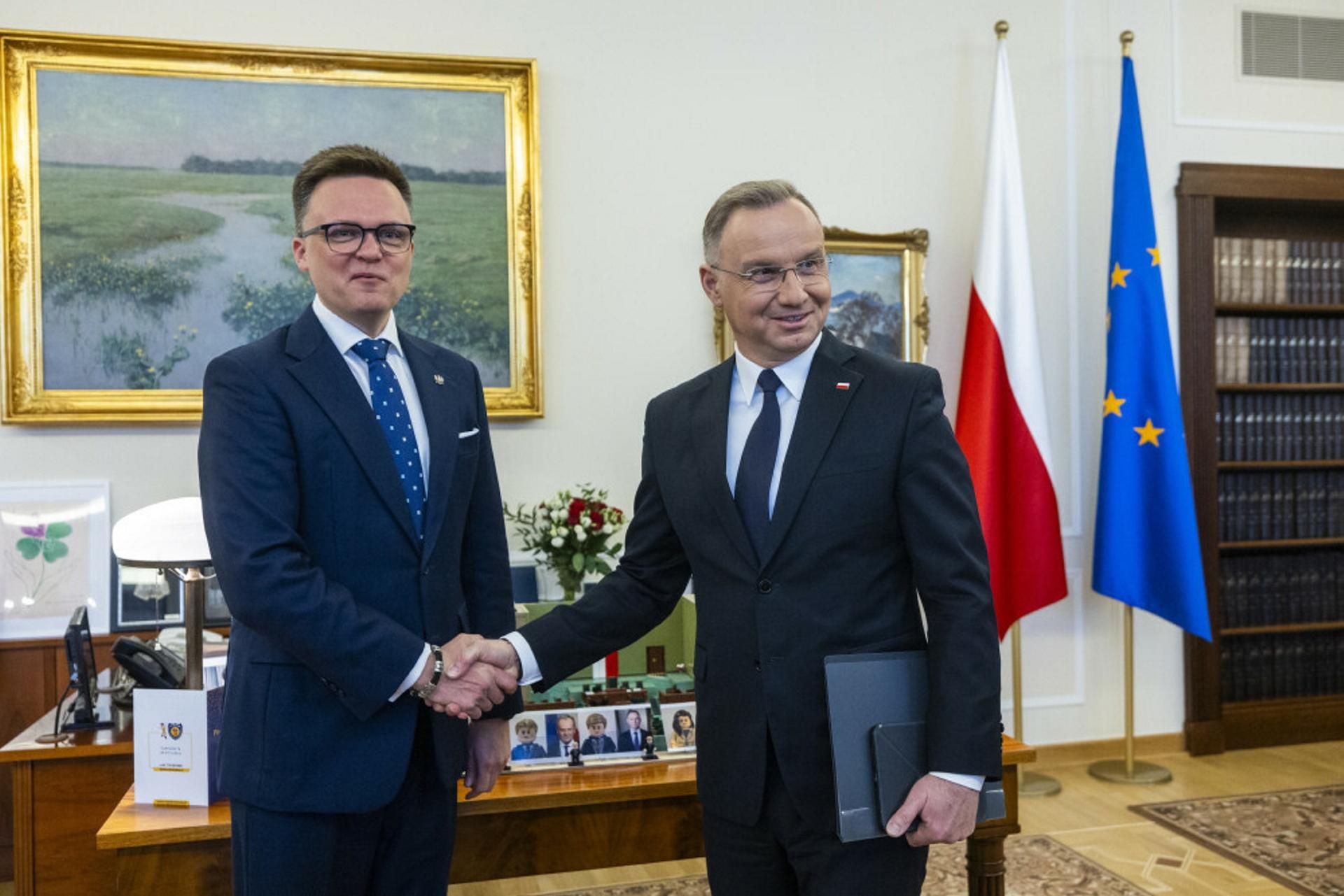 "Zamach stanu"? Szokujące słowa Hołowni zaniepokoiły prezydenta Dudę