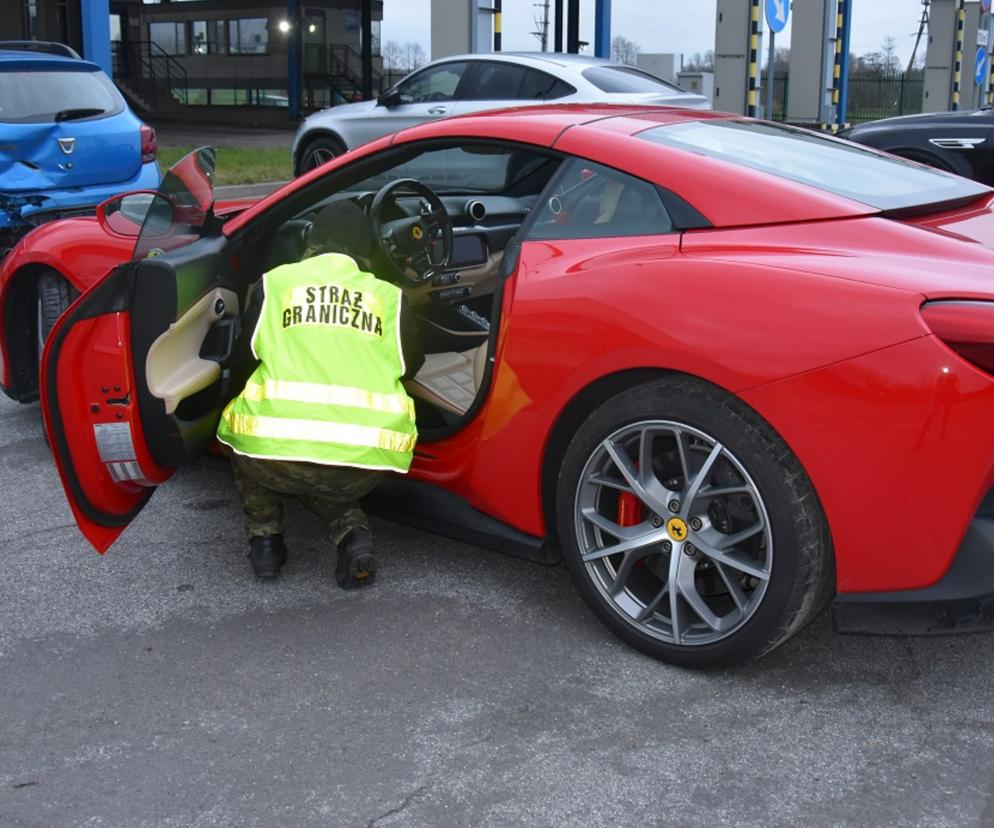 Kradzione Ferrari Portofino za 1,2 mln zł miało trafić do Białorusi. Zatrzymali je pogranicznicy