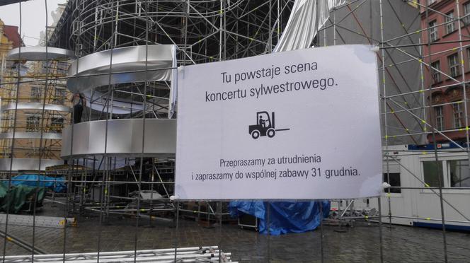 Scena na wrocławskim rynku już nabiera kszatłtów