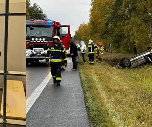 Spowodował wypadek, a potem uciekł! Policjanci ujawniają szczegóły. Chował się w lesie