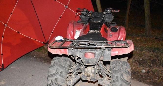 TRAGEDIA w Odporyszowie! Młody mężczyzna ZGINĄŁ jadąc na quadzie, jego kolega uciekł!