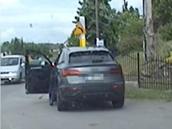 Mistrz kierownicy spieszył się do pracy. Policjanci wszystko widzieli