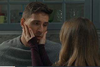 Barwy szczęścia, odcinek 3160. Tomasz (Jakub Sokołowski), Oliwka (Wiktoria Gąsiewska)