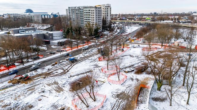 Budowa tramwaju do Dworca Zachodniego w styczniu 2025