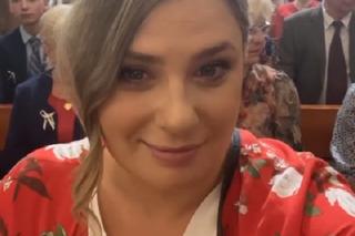 Pierwsza miłość po wakacjach 2023. Karolina Kazanowa (Elżbieta Romanowska) na planie