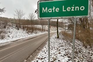 Wystraszył je huk petard. Konie, kucyki i osioł zabłąkane na środku drogi