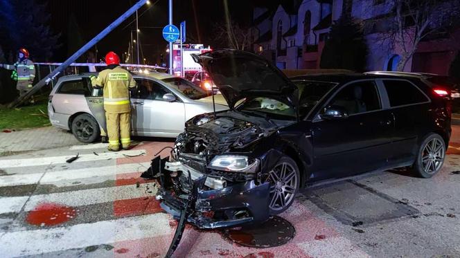 Wypadek na skrzyżowaniu ulic Romanowicza i Parkowej w Tarnowie