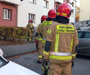 Zgłoszenie o pożarze na Dąbrowskiego w Lesznie. Pożaru nie było