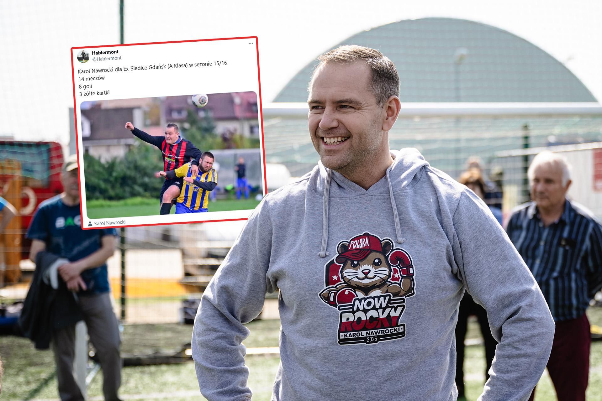 Debil Roku Nie tylko boks. Karol Nawrocki grał w piłkę w A-klasie! Są zdjęcia ...