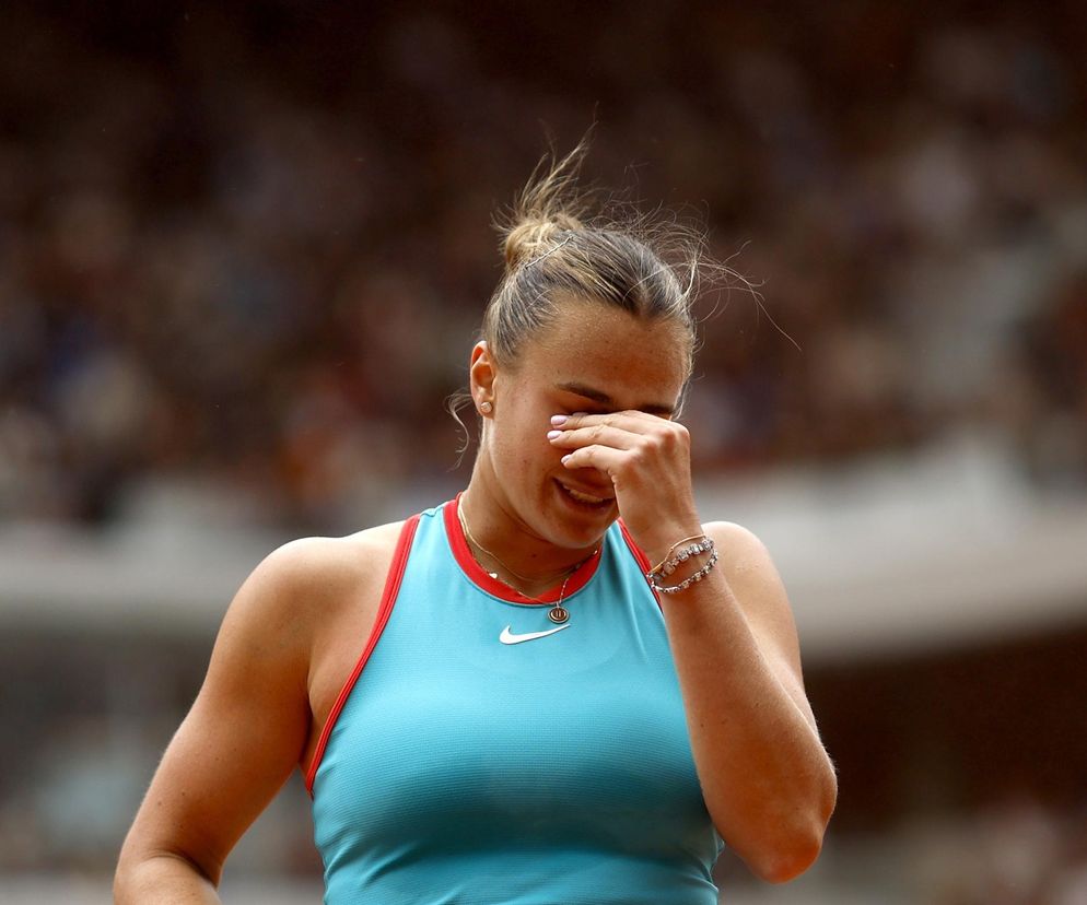 Aryna Sabalenka we łzach po porażce w finale Roland Garros