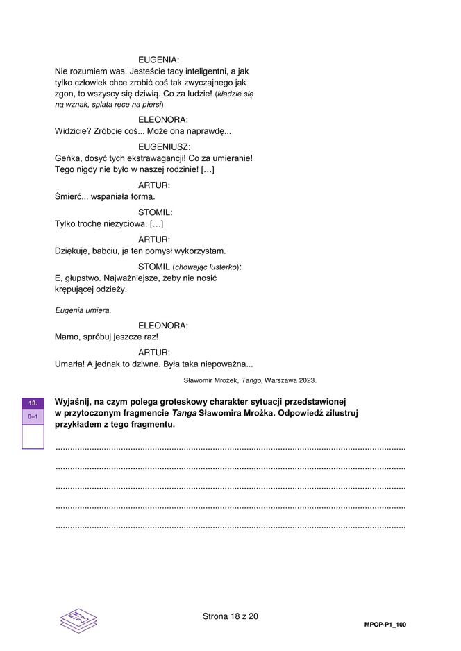 Matura 2025: polski. Arkusze CKE i odpowiedzi. Poziom podstawowy [Formuła 2023] 5.05.2025