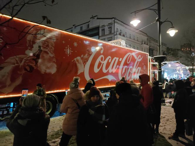 Coraz bliżej święta! Ciężarówka Coca Coli odwiedziła Łódź