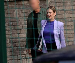 Marta Nawrocka zastosowała color blocking