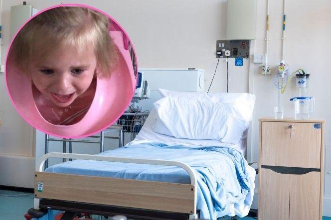 Dziewczynka w szpitalu
