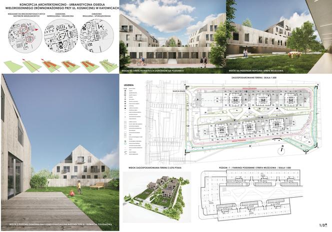 Konkurs na projekt osiedla TBS w Katowicach: wyniki