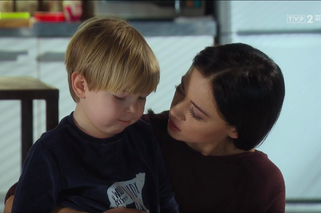 M jak miłość, odc. 1445. Iza (Adriana Kalska), Szymek (Staś Szczypiński)