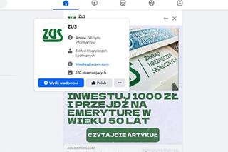 Oszuści podszywają się pod ZUS