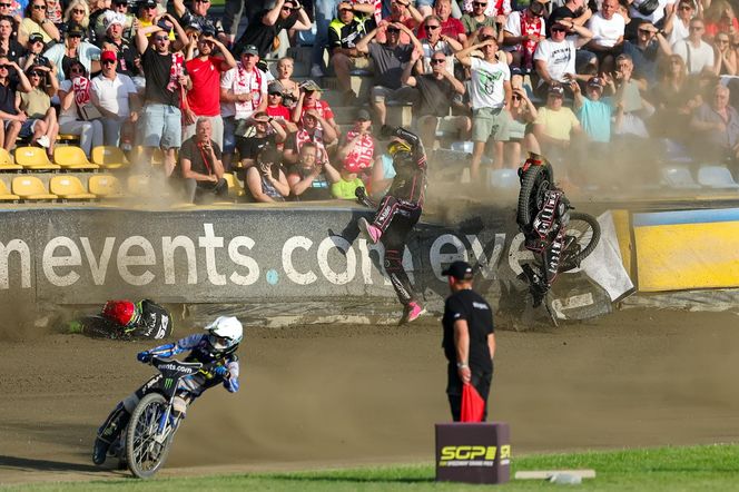 GP Polski w Gorzowie: Zderzenie Martina Vaculika i Kaia Huckenbecka