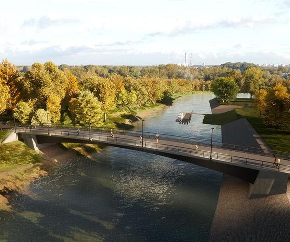 Kładka pieszo-rowerowa nad Kanałem Portowym w Warszawie