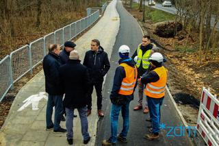 Budowa drogi rowerowej na ul. Złotowskiej zbliża się do końca