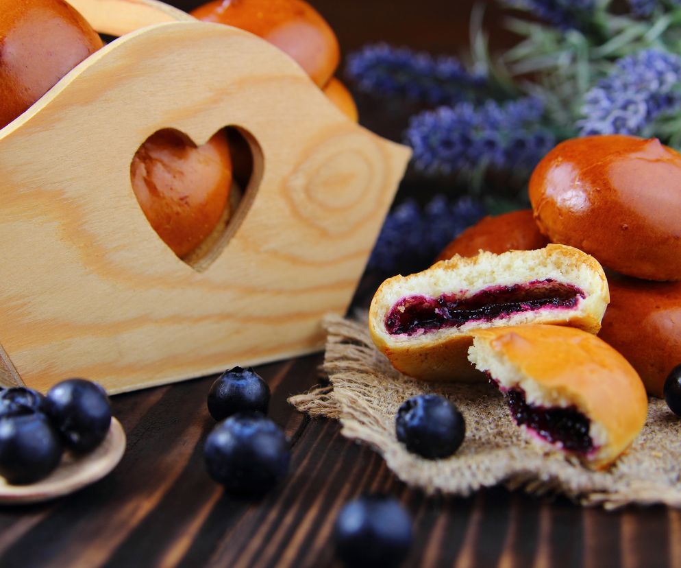 Jagodzianki z borówką amerykańską