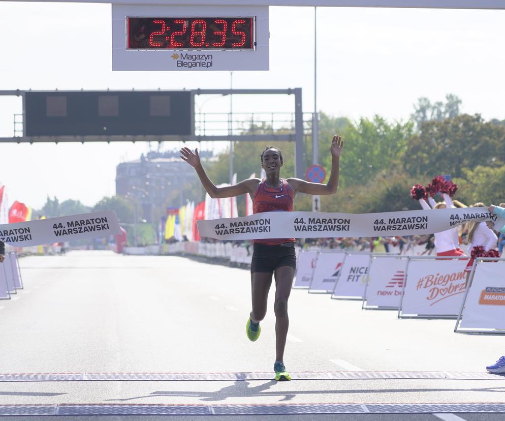 Etiopka Demissie Abera, triumfatorka Maratonu Warszawskiego 2022