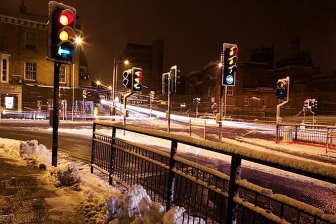 Uwaga może być ślisko na drogach