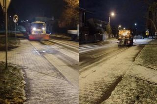 Wypadki na drogach po intensywnych opadach śniegi