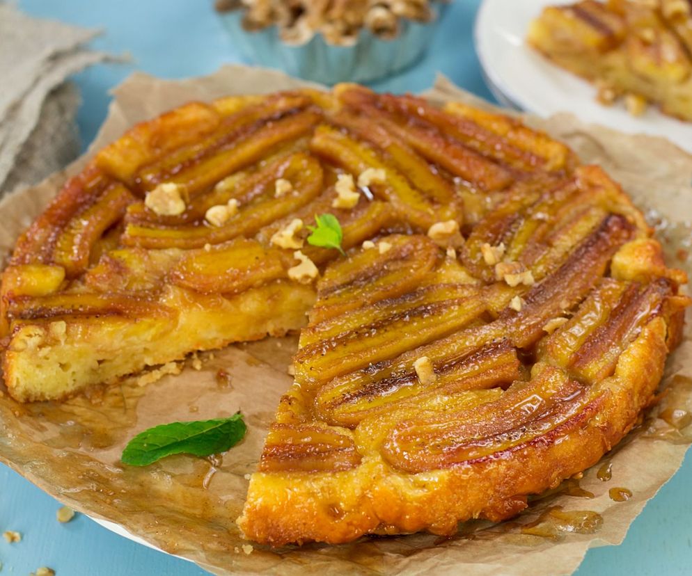 Ciasto bananowe z patelni