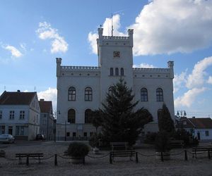   Bajkowy ratusz w Pasymiu. Był wzorowany na niemieckim zamku!