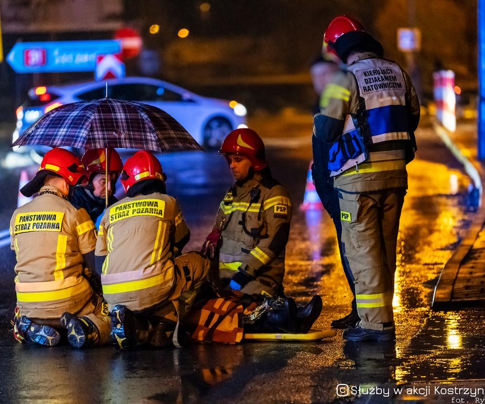 Wypadek z udziałem pieszych w Kostrzynie nad Odrą