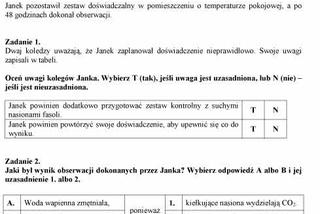 Próbny EGZAMIN GIMNAZJALNY grudzień 2011 - PRZEDMIOTY PRZYRODNICZE: Biologia, chemia, fizyka, geografia: jakie były PYTANIA, ARKUSZE, ODPOWIEDZI, PRZECIEKI