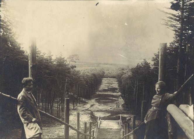 Skocznia narciarska w Kielcach na starych fotografiach