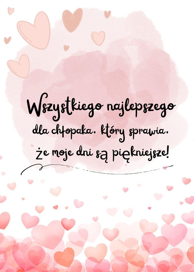 Kartka z życzeniami na Dzień Chłopaka