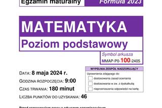 Arkusz maturalny matematyka 2024 - ODPOWIEDZI, ARKUSZE CKE, ZADANIA, PDF DO POBRANIA