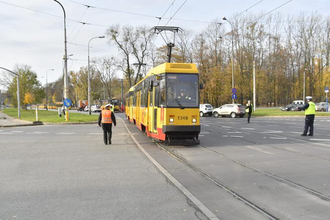 Wypadek tramwajowy przy ul.Elekcyjnej w Warszawie