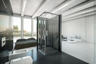 Wyposażenie łazienki w wymiarze ultra: kabina prysznicowa Koło Ultra