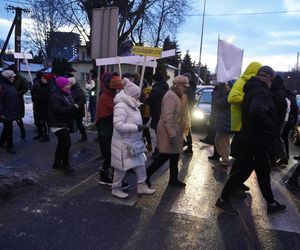 Protest kielczan przeciw budowie S74