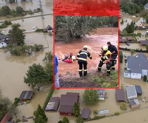 Trójka dzieci ocalona z wody przez strażaków! Trzymały się już tylko drzewa