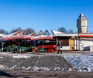 Targowisko przy ul. Orlej w Otwocku przed modernizacją