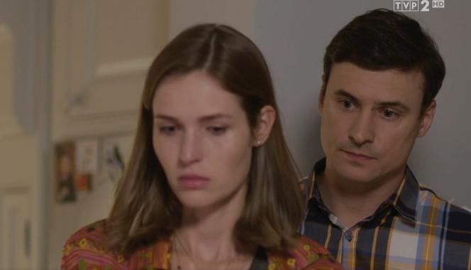 Na dobre i na złe odc. 831. Krzysztof Radwan (Mateusz Damięcki), Joanna Gawryło (Monika Kaleńska)