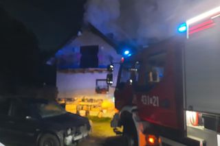 Pożar dwóch domów w Stąporkowie