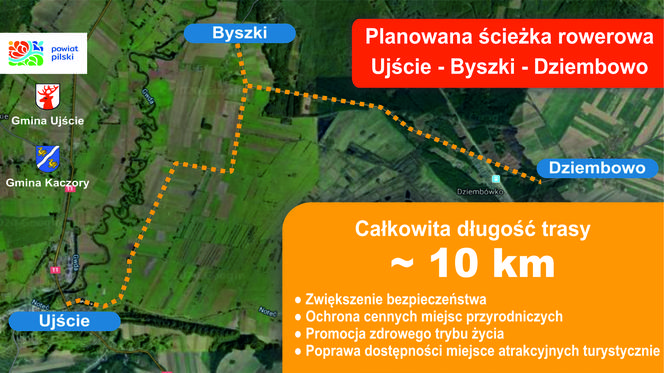Powstanie ścieżka rowerowa łącząca Ujście, Byszki i Dziembowo