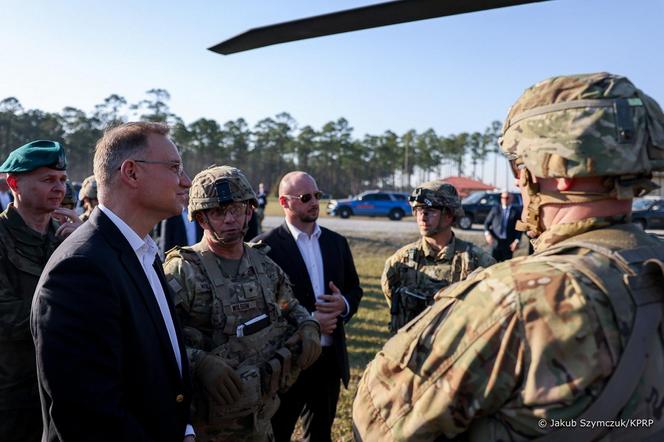 Andrzej Duda w Fort Stewart