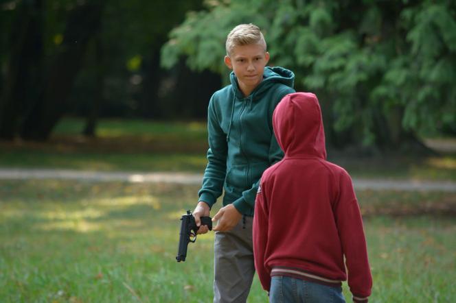 Pierwsza miłość. Tomek (Oskar Wojciechowski), Maciek (Joachim Olko)