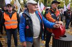 Protest hutników w Warszawie (23.10.2024)